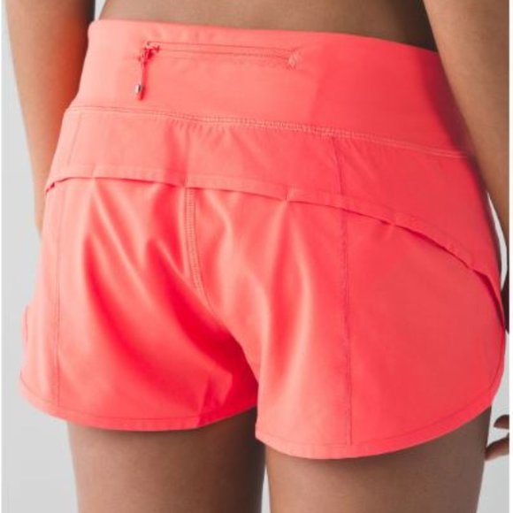 Lululemon speed short (2.5", 4 way stretch) in cape red- Size 8 - Picture 7 of 7